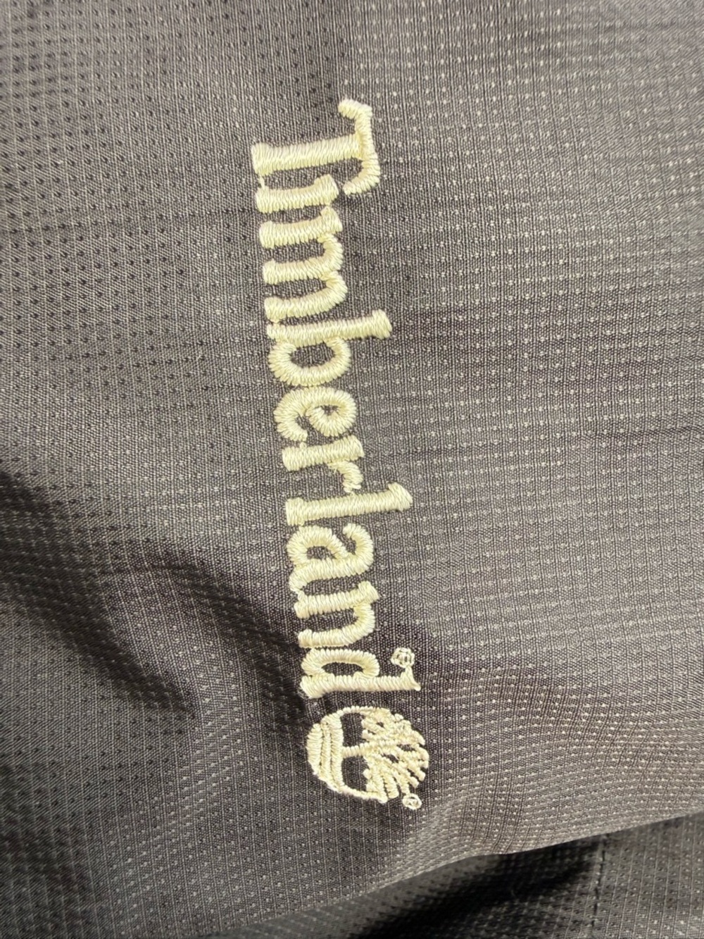 Timberland Hooded Windbreaker Jacket Black Lightweight Rain Coat Mens S Medium - Picture 8 of 8